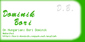 dominik bori business card